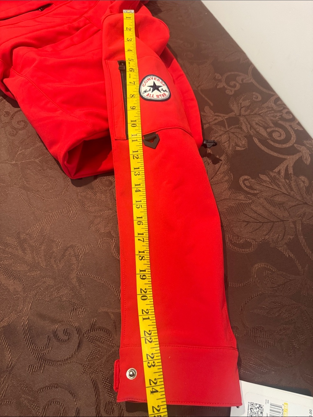 Converse Red Hooded Softshell Jacket. Mens Med - Picture 16 of 16